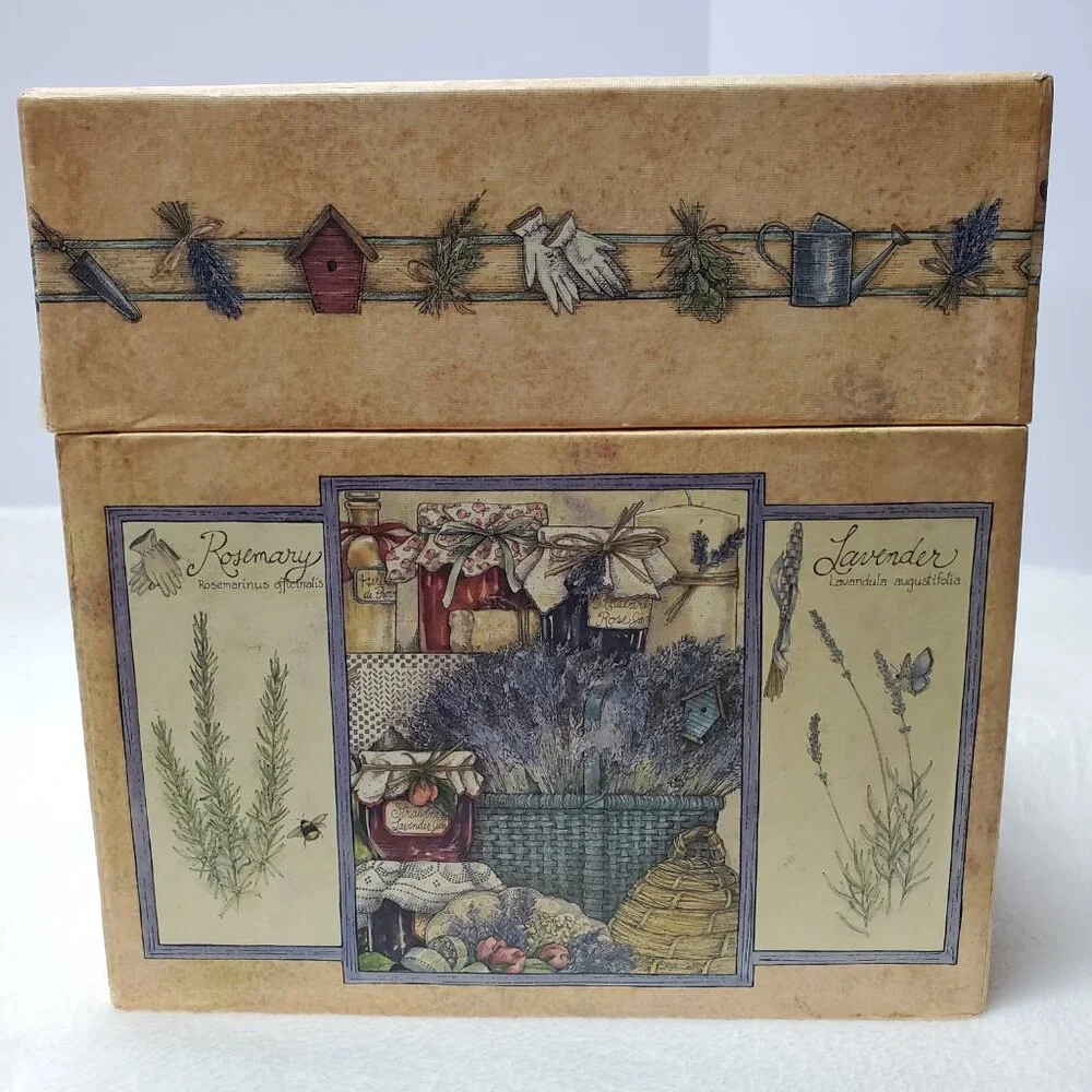 Large Decorative Storage Box Garden Seasonal Herbs Bob's Boxes Gift Box